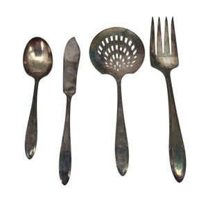 Vintage 1937 ONEIDA Nobility Plate Silver Plated REVERIE Serving Utensil 4 Piece
